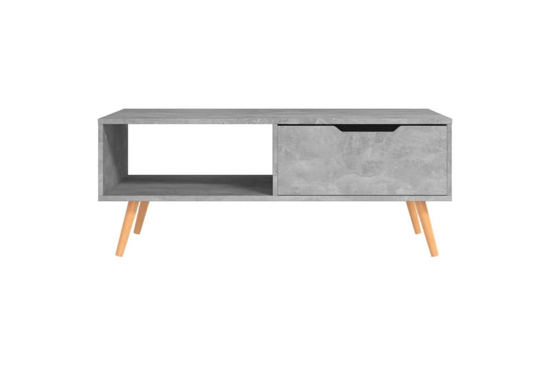 Salongbord betonggrå 100x49,5x43 cm sponplate - Grå - Møbler - Bord - Sofabord