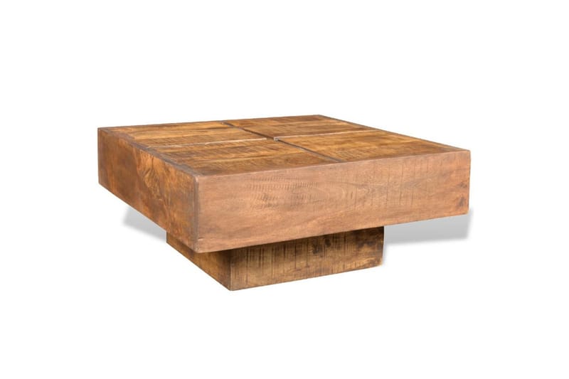 Salongbord firkantet heltre mango brun - BRundt Mangotre - Møbler - Bord - Sofabord