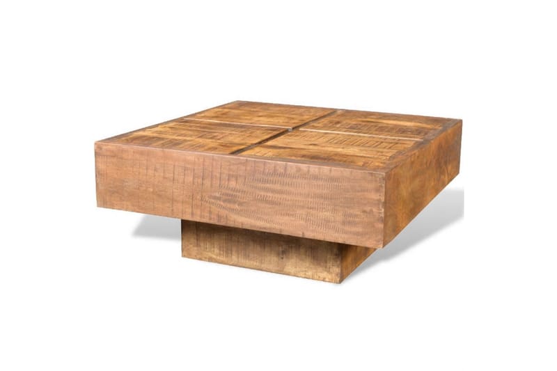 Salongbord firkantet heltre mango brun - BRundt Mangotre - Møbler - Bord - Sofabord