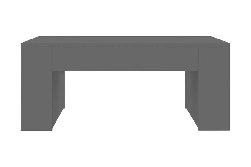 Salongbord høyglans grå 100x60x42 cm sponplate - Grå - Møbler - Bord - Sofabord