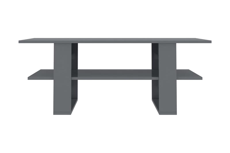 Salongbord høyglans grå 110x55x42 cm sponplate - Grå - Møbler - Bord - Sofabord