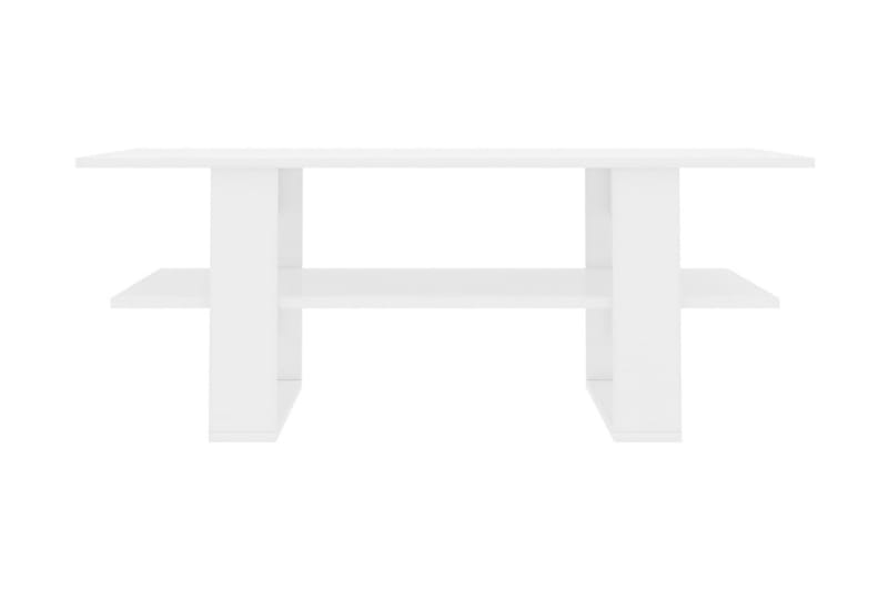 Salongbord høyglans hvit 110x55x42 cm sponplate - Hvit - Møbler - Bord - Sofabord
