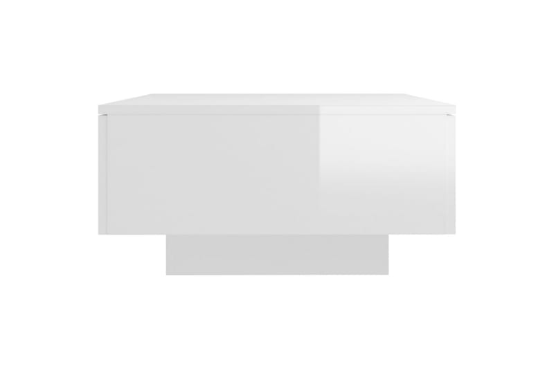 Salongbord høyglans hvit 90x60x31 cm sponplate - Hvit - Møbler - Bord - Sofabord