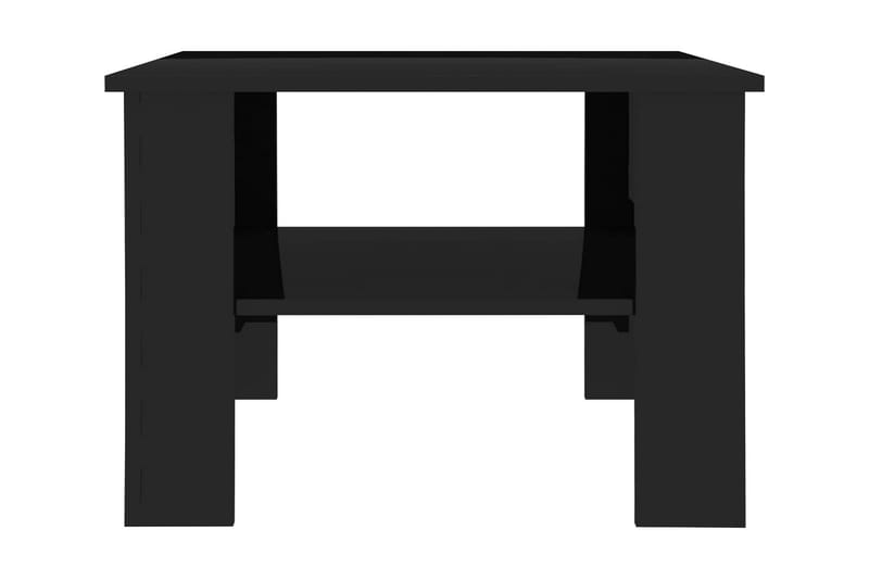 Salongbord høyglans svart 60x60x42 cm sponplate - Svart - Møbler - Bord - Sofabord
