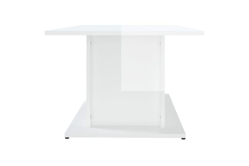 Salongbord høyglas hvit 102x55,5x40 cm sponplate - Hvit - Møbler - Bord - Sofabord
