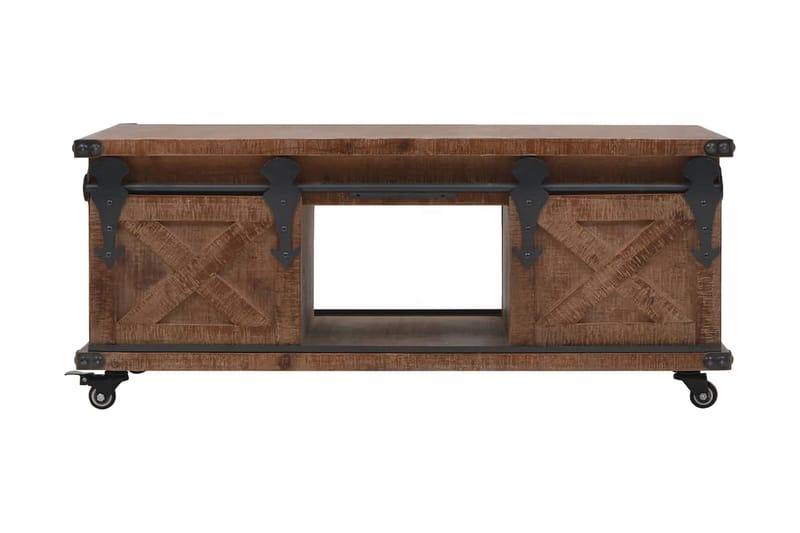 Salongbord heltre gran 91x51x38 cm brun - Møbler - Bord - Sofabord