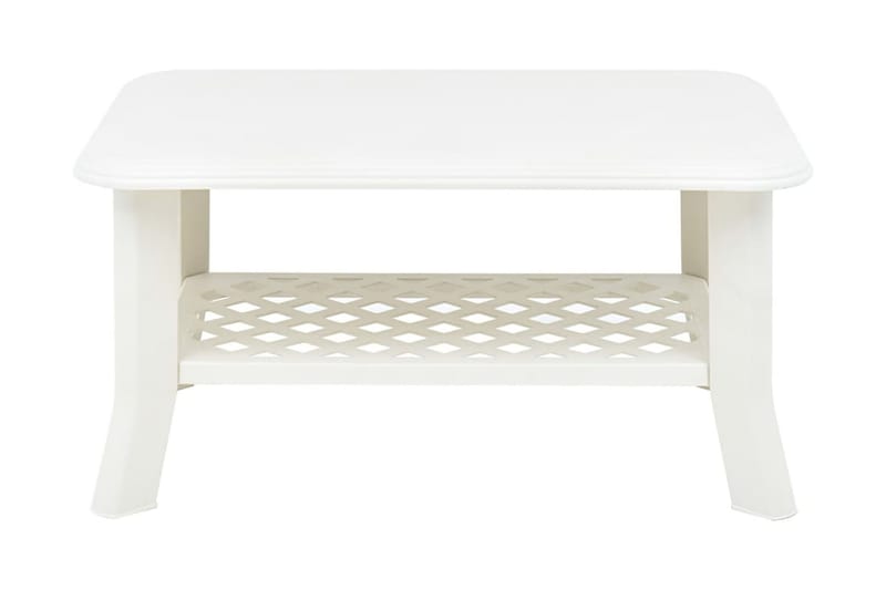 Salongbord hvit 90x60x46 cm plast - Møbler - Bord - Sofabord