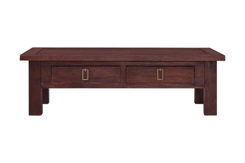 Salongbord klassisk brun 100x50x30 cm heltre mahogni - Brun - Møbler - Bord - Sofabord