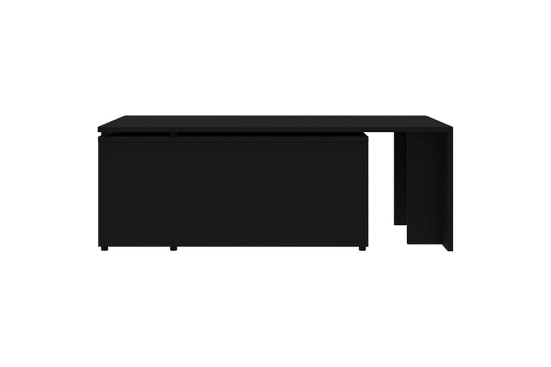 Salongbord svart 150x50x35 cm sponplate - Svart - Møbler - Bord - Sofabord