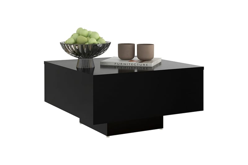 Salongbord svart 60x60x31,5 cm sponplate - Svart - Møbler - Bord - Sofabord