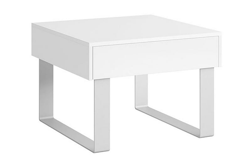 Tessan Sofabord Litet 64 cm med Oppbevaringsskuff - Hvit - Møbler - Bord - Sofabord