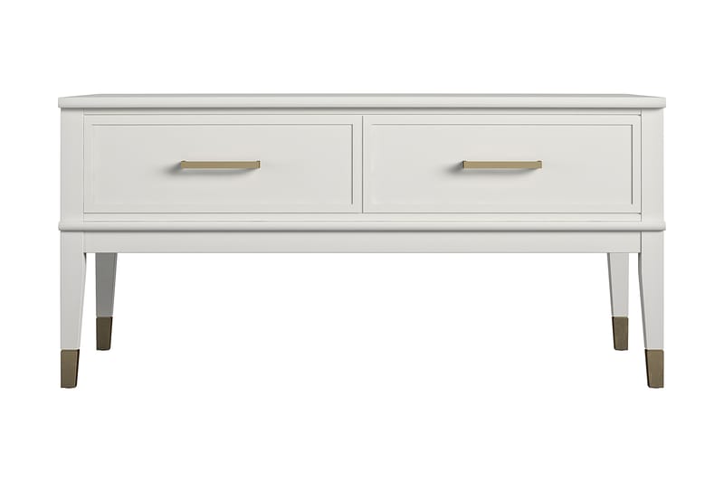 Westerleigh Sofabord 106 cm Hvit - CosmoLiving - Møbler - Bord - Sofabord - Hev og senkbart sofabord