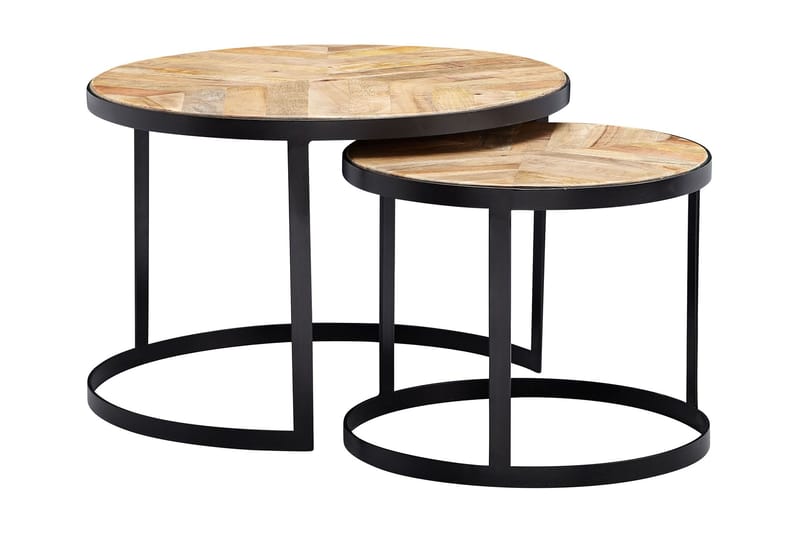 Willowdale Settbord 60 cm Rundt - Natur/Svart - Møbler - Stoler & lenestoler - Spisestuestoler & kjøkkenstoler