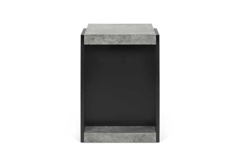 Zimbabus Sofabord 45 cm med Oppbevairngshylle - Svart/Betonggrå - Møbler - Bord - Sofabord