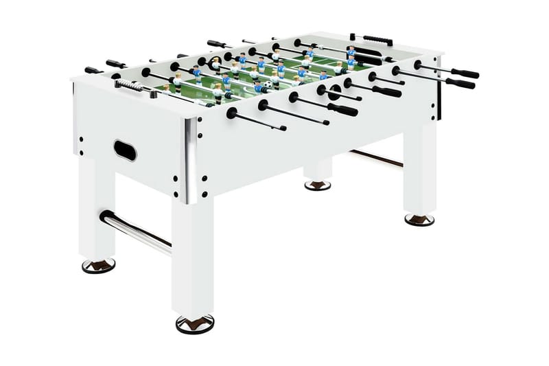 Fotballbord stål 60 kg 140x74,5x87,5 cm hvit - Møbler - Bord - Spillebord - Fotballbord