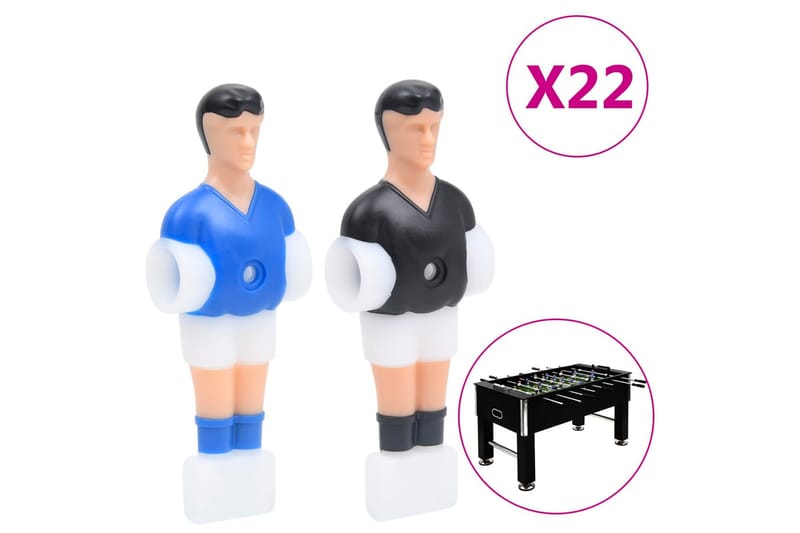 Fotballbordspillere for 12,7 mm stang 22 stk - Møbler - Bord - Spillebord - Fotballbord