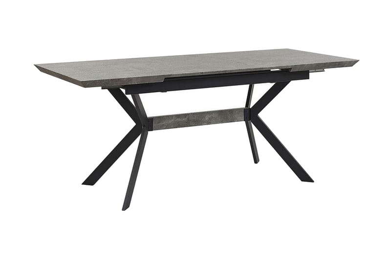 Abenson Spisebord 180 cm Sammenleggbart - Grå/Svart - Møbler - Bord - Sammenleggbart bord