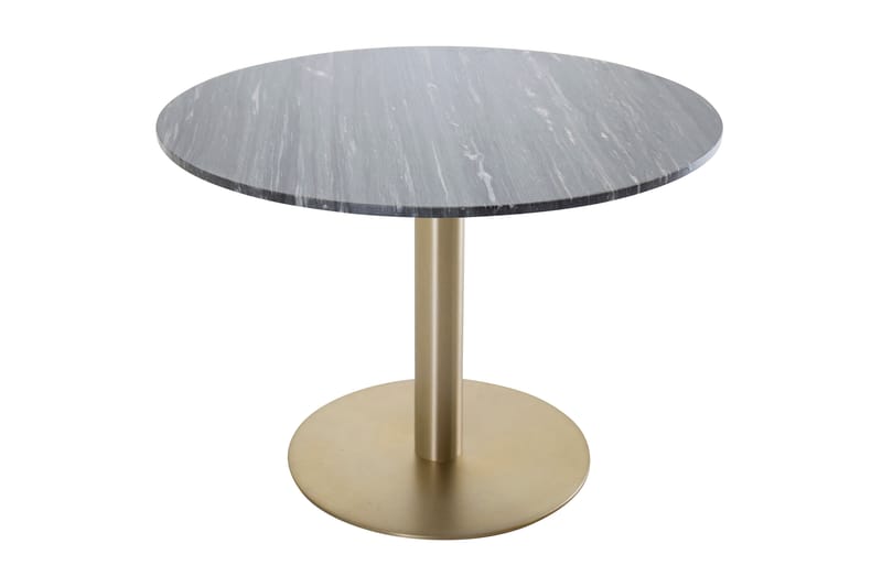 Admira Spisebord 106 cm Rundt Marmor - Svart/Messing - Møbler - Bord - Spisebord & kjøkkenbord