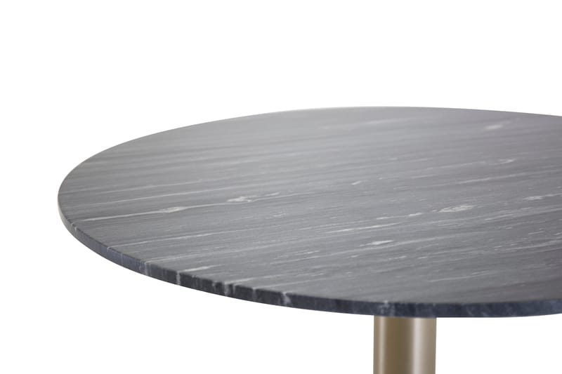 Admira Spisebord 106 cm Rundt Marmor - Svart/Messing - Møbler - Bord - Spisebord & kjøkkenbord