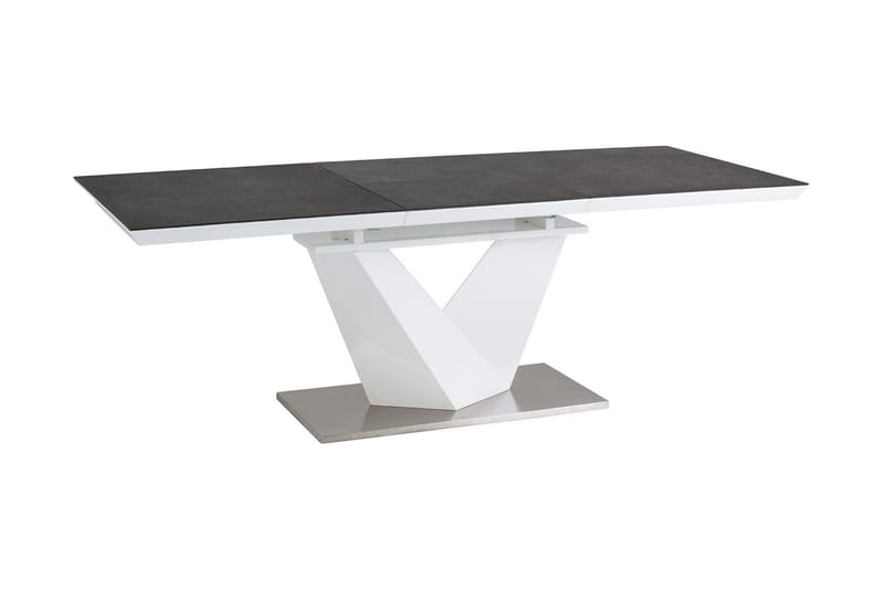 Alaras Spisebord 140 cm - Glass/Grå - Møbler - Bord - Spisebord & kjøkkenbord