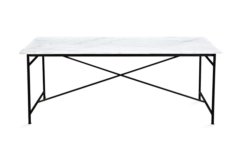 Antwerp Spisebord 200 cm Marmor - Hvit/Svart - Møbler - Stoler & lenestoler - Spisestuestoler & kjøkkenstoler