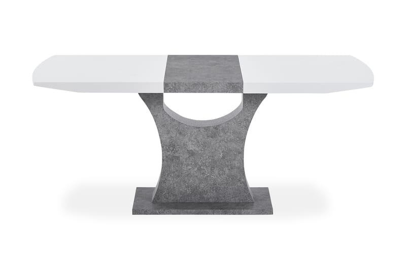 Azusa Forlengningsbart Spisebord 140 cm - Hvit/Grå - Møbler - Bord - Spisebord & kjøkkenbord