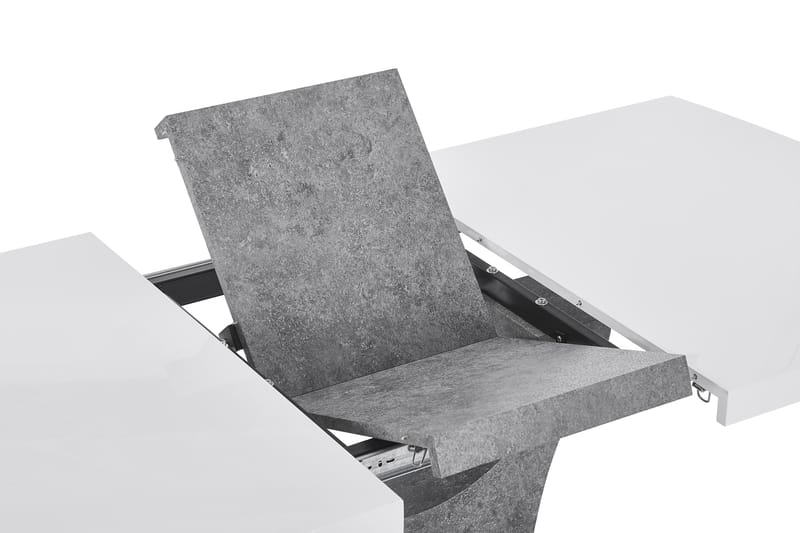 Azusa Forlengningsbart Spisebord 140 cm - Hvit/Grå - Møbler - Bord - Spisebord & kjøkkenbord