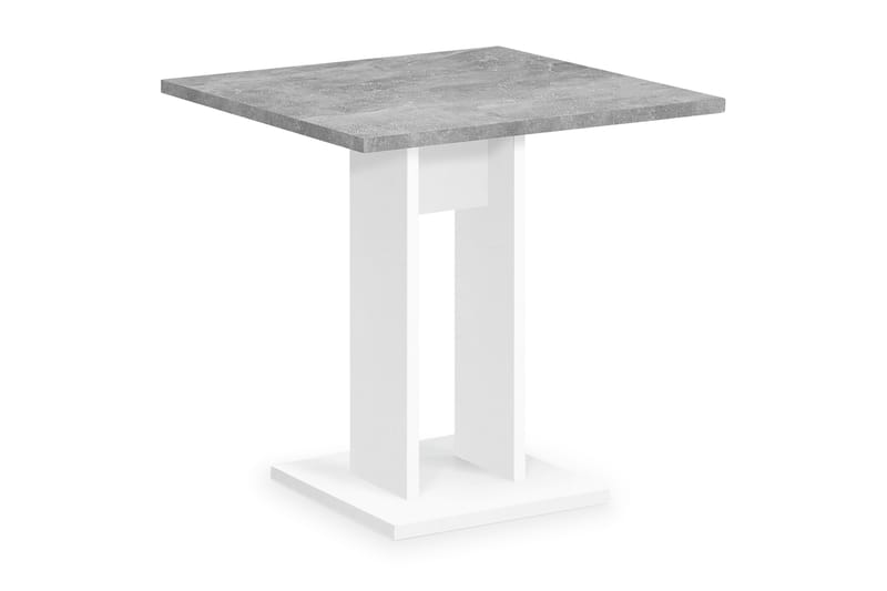 Bandol Spisebord 70 cm - Hvit/Betong - Møbler - Bord - Spisebord & kjøkkenbord