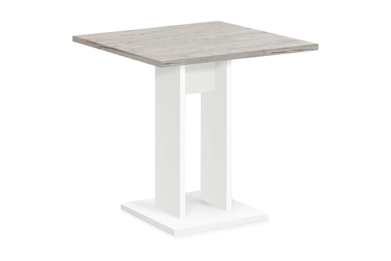Bandol Spisebord 70 cm - Hvit/Lys Eik - Møbler - Bord - Spisebord & kjøkkenbord