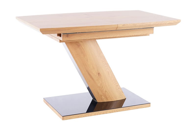Bendale Forlengningsbart Spisebord 120 cm - Glass/Eik/Svart - Møbler - Bord - Spisebord & kjøkkenbord