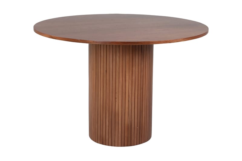 Biana Spisebord 110 cm Rundt - Valnøttsbrun - Møbler - Bord - Spisebord & kjøkkenbord