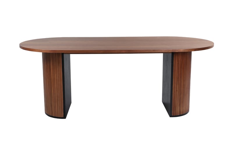 Biana Spisebord 200 cm Ovalt - Valnøttsbrun - Møbler - Stoler & lenestoler - Spisestuestoler & kjøkkenstoler
