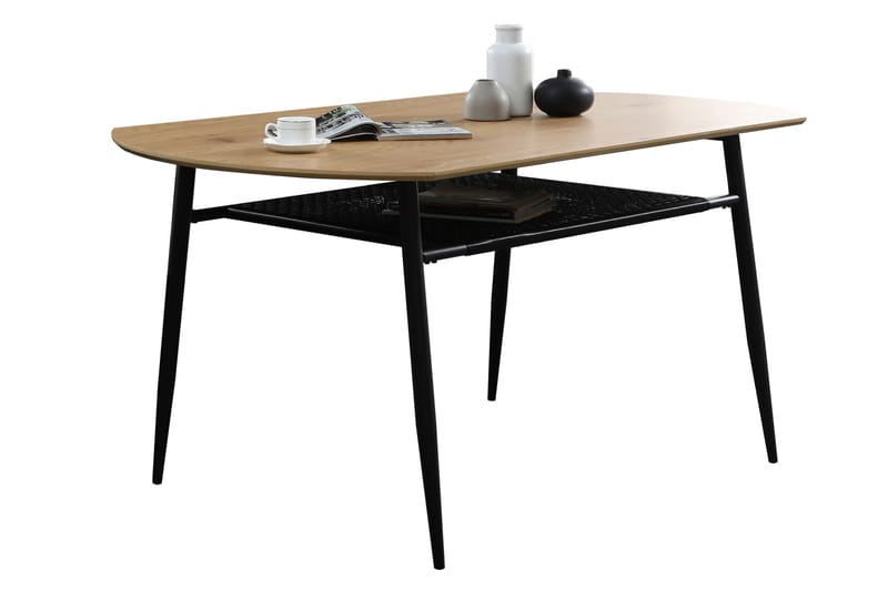 Bicker Spisebord 180 cm - Natur/Svart - Møbler - Bord - Spisebord & kjøkkenbord