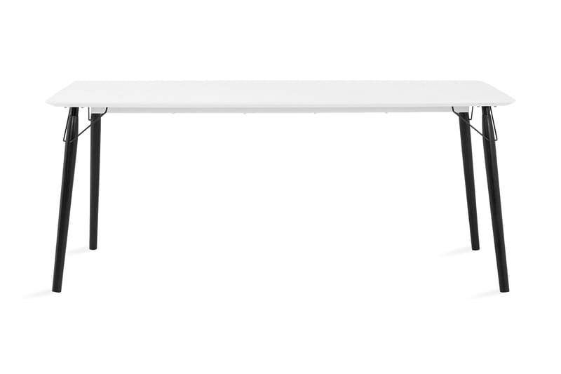 Brandum Bord 180 cm - Hvit/Svart - Møbler - Bord - Spisebord & kjøkkenbord