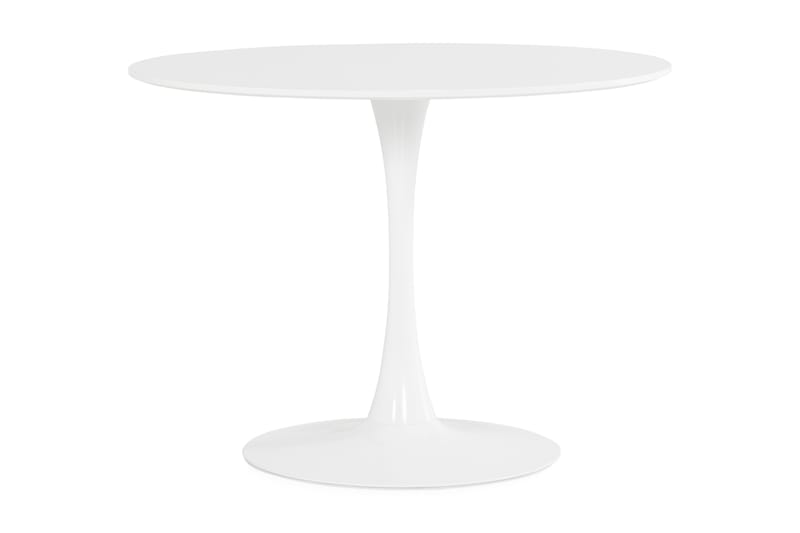 Caitly Spisebord 100 cm Rundt - Hvit - Møbler - Bord - Spisebord & kjøkkenbord