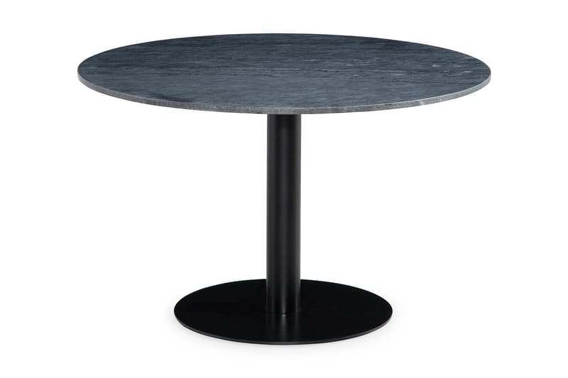 Capri Spisebord 120 cm rundt Marmor - Grå/Svart - Møbler - Bord - Spisebord & kjøkkenbord