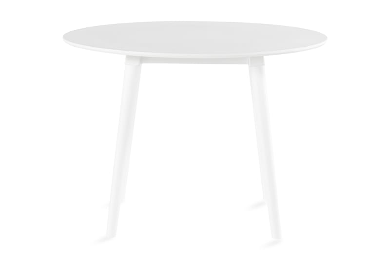Carcea Spisebord 106 cm Rundt - Hvit - Møbler - Bord - Spisebord & kjøkkenbord