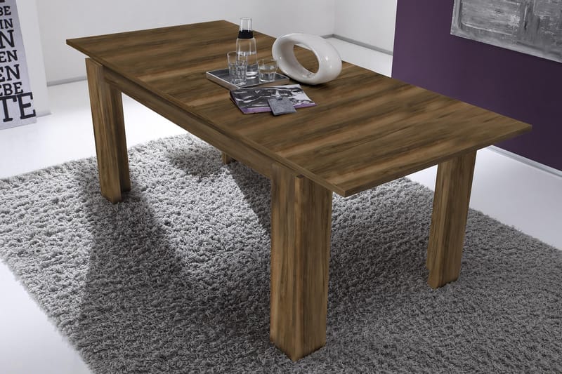 Chew Forlengningsbart Spisebord 160 cm - Valnøtt - Møbler - Bord - Spisebord & kjøkkenbord