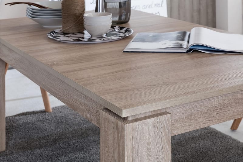 Conor Forlengningsbart Spisebord 160 cm - Tre/Natur - Møbler - Bord - Spisebord & kjøkkenbord