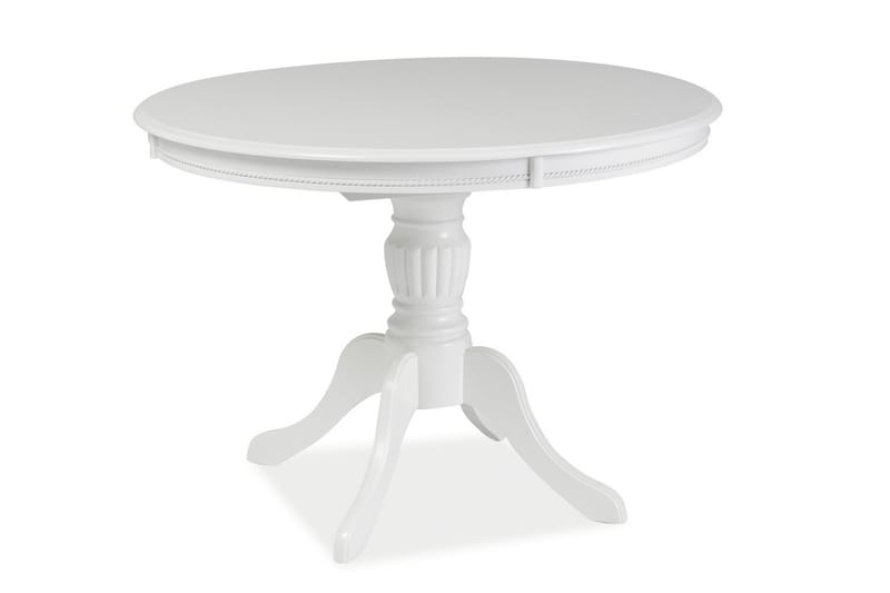 Critz Forlengningsbart Spisebord 106-141 cm Ovalt - Hvit - Møbler - Bord - Spisebord & kjøkkenbord