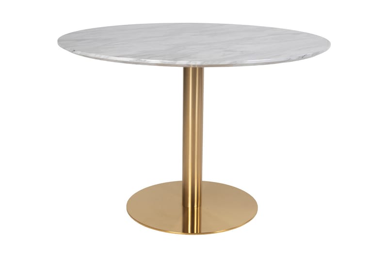 Daddeli Spisebord 110 cm - Hvit - Møbler - Bord - Spisebord & kjøkkenbord