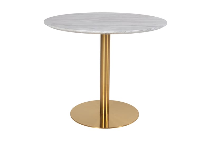 Daddeli Spisebord 90 cm - Hvit - Møbler - Bord - Spisebord & kjøkkenbord