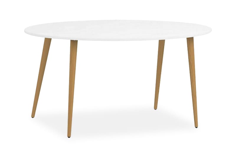 Delta Spisebord Ovalt - Hvit/Eik - Møbler - Bord - Spisebord & kjøkkenbord