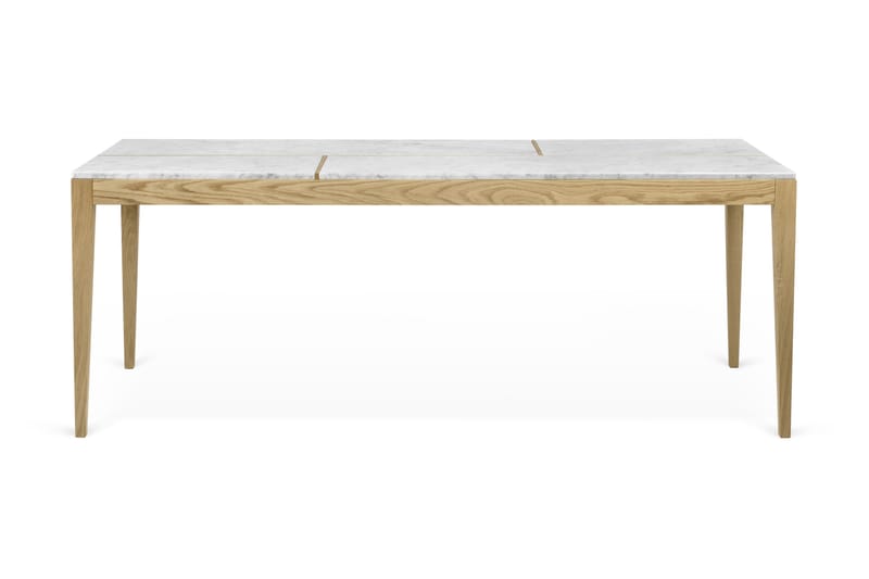 Eacet Spisebord 200 cm Marmor - Hvit - Møbler - Bord - Spisebord & kjøkkenbord