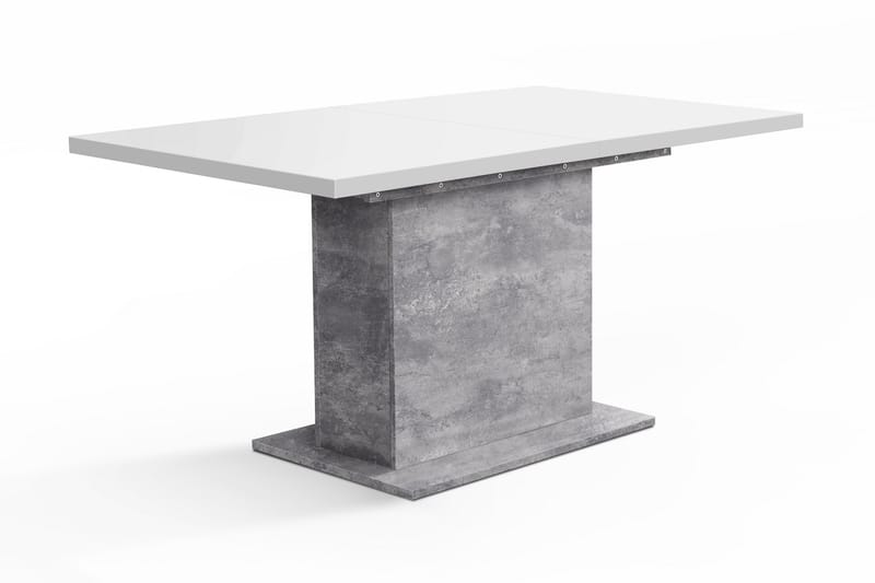 Egbury Forlengningsbart Bord 160 cm - Hvit/Grå - Møbler - Bord - Spisebord & kjøkkenbord