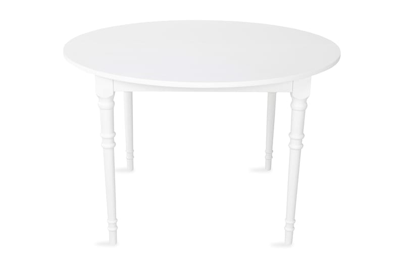 Erin Forlengningsbart Spisebord 115 cm Rundt - Hvit - Møbler - Bord - Spisebord & kjøkkenbord
