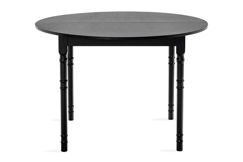 Erin Forlengningsbart Spisebord 115 cm Rundt - Svart - Møbler - Bord - Spisebord & kjøkkenbord