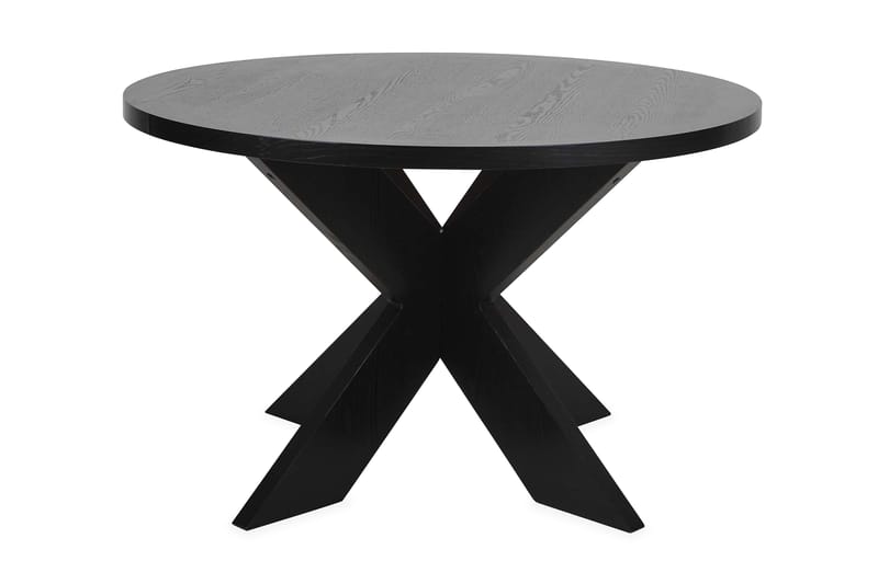 Evita Spisebord 120 cm Rundt - Svart - Hagemøbler - Hagebord - Spisebord