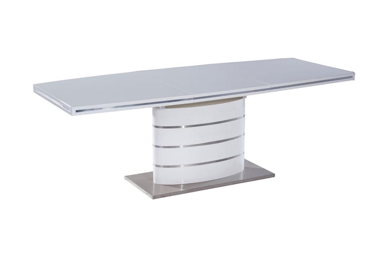 Fanon Forlengningsbart Spisebord 180 cm - Hvit/Sølv - Møbler - Bord - Spisebord & kjøkkenbord