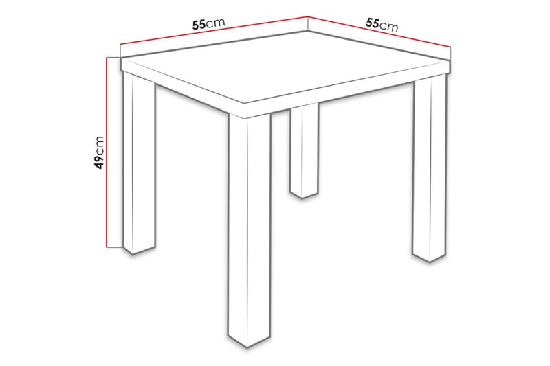 Fiskja Spisebord 55 cm - Eik - Møbler - Bord - Spisebord & kjøkkenbord
